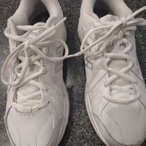 New Balance 608 Athletic Shoes Mens Size 8.5 White Leather Lace Up Low Top